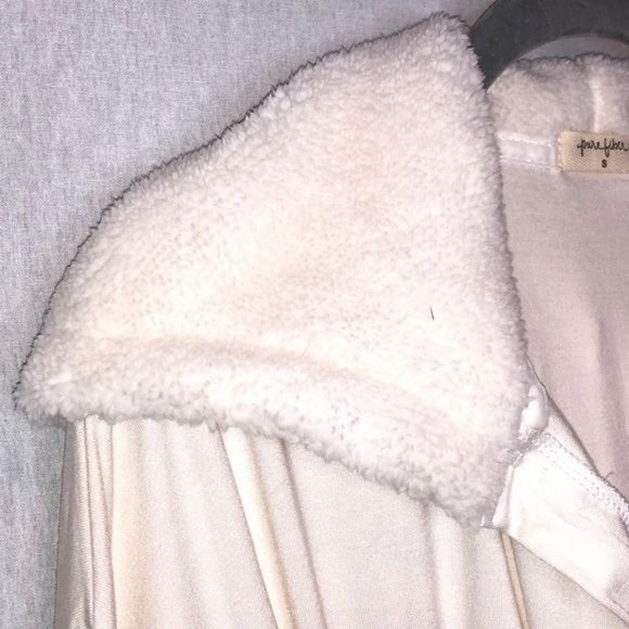 PURE FIBER HOODED JERSEY ROBE LOUNGEWEAR - Picture 4 of 9